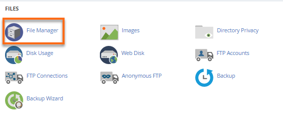 cPanel File Manager Icon