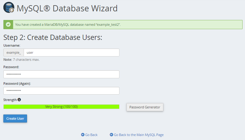 MySQL Step 2